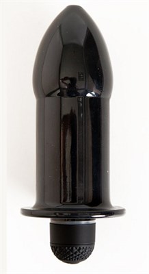 Чёрная водонепроницаемая вибровтулка - 14,5 см. - фото 110613