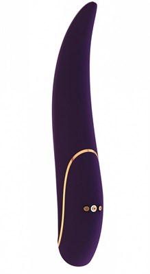 Фиолетовый вибратор Aviva с тонким кончиком - 19,8 см. - фото 117834
