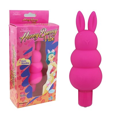 Розовый вибратор-кролик Honey Bunny - 12 см. - фото 119797