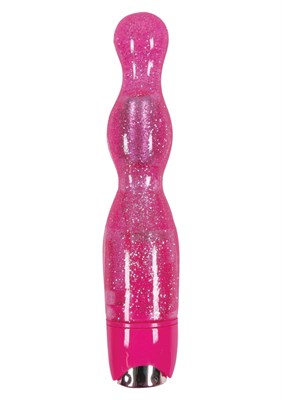 Розовая виброёлочка Starlight Gems Libra Vibrating Massager - 20,5 см. - фото 67391