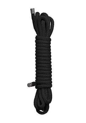 Черная веревка для бандажа Japanese - 5 м. - фото 76824