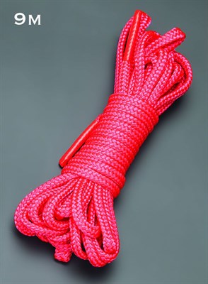 Красная веревка для связывания - 9 м. - фото 76934