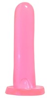 Нежно-розовый анальный фаллоимитатор Smoothy - 13,3 см.