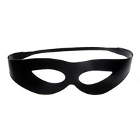 Чёрная латексная маска с прорезью для глаз