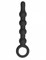 Чёрный анальный стимулятор No.59 Dildo With Metal Ring - 22,5 см. - фото 102442