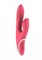 Розовый вибратор HIKY Rabbit с клиторальным отростком с функцией всасывания - 23 см. - фото 102587