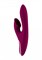 Фиолетовый вибратор HIKY Rabbit с клиторальным отростком с функцией всасывания - 23 см. - фото 102591