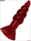 Красная гелевая анальная ёлочка - 17 см. - фото 109734