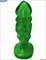 Зелёная анальная пробка-фаллос - 13 см. - фото 116597