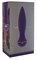 Фиолетовый вибратор Aki с заострённым кончиком - 17,5 см. - фото 117831