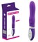 Фиолетовый вибратор с ребристым выступом Big Finger Vibe - 18 см.