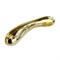 Премиум-вибромассажер, покрытый золотом, с функцией нагрева - 12 см. - фото 119939