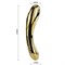 Премиум-вибромассажер, покрытый золотом, с функцией нагрева - 12 см. - фото 119940