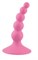 Розовый анальный стимулятор с шариками - 10 см. - фото 120852