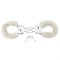 Меховые белые наручники Beginner s Furry Cuffs - фото 61426