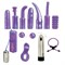 Фиолетовый набор для анально-вагинальной стимуляции - фото 62352