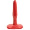 Красная тонкая анальная пробка Butt Plugs Smooth Classic Slim/Small - 10,5 см. - фото 67169