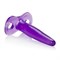 Фиолетовая силиконовая пробка Tee Probes - 12 см. - фото 68096
