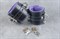 Подвёрнутые кожаные наножники с фиолетовым подкладом - фото 70890