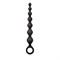Чёрная анальная цепочка Perles D Lux Long - 20,3 см. - фото 72165