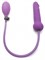 Фиолетовый анальный фаллоимитатор с подкачкой - 18 см. - фото 80515