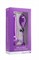 Фиолетовый анальный фаллоимитатор с подкачкой - 18 см. - фото 80516