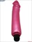 Розовый гладкий водонепроницаемый вибратор - 24 см. - фото 89721
