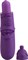 Фиолетовый мини-вибратор Wild Aubergine в виде баклажана - фото 91991