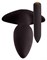 Чёрная анальная пробка с вибрацией Vibrating Butt Plug - 14,5 см. - фото 96908